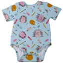 Hedgehogs Artists Baby Short Sleeve Onesie Bodysuit View1