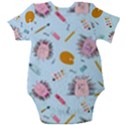 Hedgehogs Artists Baby Short Sleeve Onesie Bodysuit View2