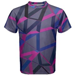 3d Lovely Geo Lines Men s Cotton Tee by Uniqued