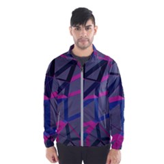 3d Lovely Geo Lines Men s Windbreaker by Uniqued