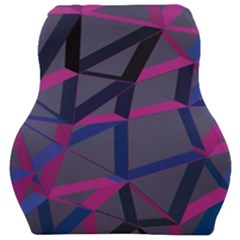 3d Lovely Geo Lines Car Seat Velour Cushion  by Uniqued