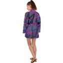 3d Lovely Geo Lines Long Sleeve Kimono View2