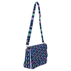 Colorful Feathers Shoulder Bag With Back Zipper by SychEva