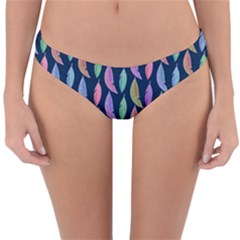 Colorful Feathers Reversible Hipster Bikini Bottoms by SychEva