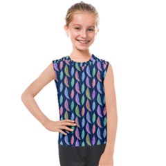 Colorful Feathers Kids  Mesh Tank Top by SychEva