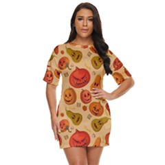 Pumpkin Muzzles Just Threw It On Dress by SychEva