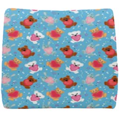 Cute Cats And Bears Seat Cushion by SychEva