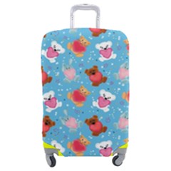 Cute Cats And Bears Luggage Cover (medium) by SychEva