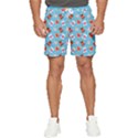 Cute Cats And Bears Men s Runner Shorts View1