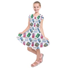 New Year Gifts Kids  Short Sleeve Dress by SychEva