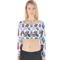 New Year Gifts Long Sleeve Crop Top by SychEva