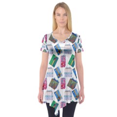 New Year Gifts Short Sleeve Tunic  by SychEva