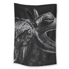 Creepy Monster Bird Portrait Artwork Large Tapestry by dflcprintsclothing