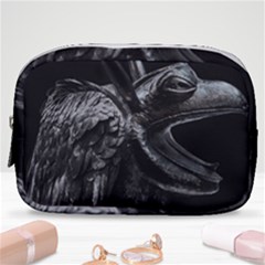 Creepy Monster Bird Portrait Artwork Make Up Pouch (small) by dflcprintsclothing