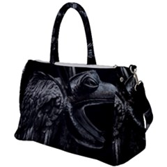 Creepy Monster Bird Portrait Artwork Duffel Travel Bag by dflcprintsclothing