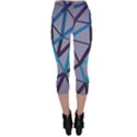 3d Lovely Geo Lines 2 Capri Leggings  View2