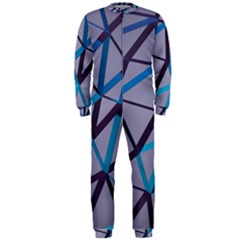 3d Lovely Geo Lines 2 Onepiece Jumpsuit (men)  by Uniqued