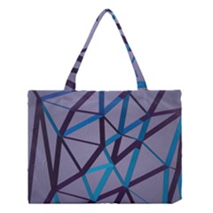 3d Lovely Geo Lines 2 Medium Tote Bag by Uniqued