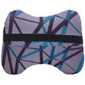 3d Lovely Geo Lines 2 Head Support Cushion View2