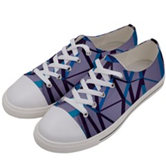 3d Lovely Geo Lines 2 Women s Low Top Canvas Sneakers by Uniqued