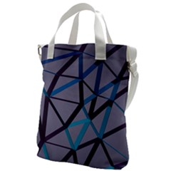 3d Lovely Geo Lines 2 Canvas Messenger Bag by Uniqued