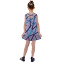 3d Lovely Geo Lines 2 Kids  Cross Back Dress View2