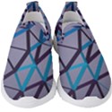 3d Lovely Geo Lines 2 Kids  Slip On Sneakers View1