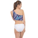 3d Lovely Geo Lines 2 Spliced Up Bikini Top  View2