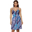 3d Lovely Geo Lines 2 V-Neck Pocket Summer Dress  View1