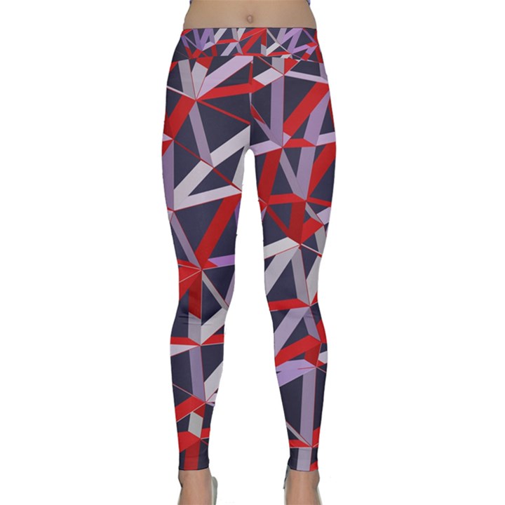 3d Lovely Geo Lines Vii Classic Yoga Leggings