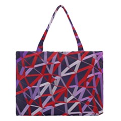 3d Lovely Geo Lines Vii Medium Tote Bag by Uniqued