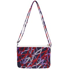 3d Lovely Geo Lines Vii Double Gusset Crossbody Bag by Uniqued