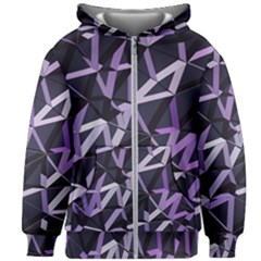 3d Lovely Geo Lines Vi Kids  Zipper Hoodie Without Drawstring by Uniqued