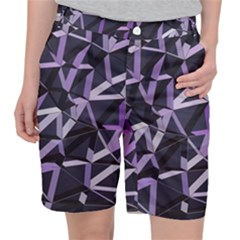 3d Lovely Geo Lines Vi Pocket Shorts by Uniqued