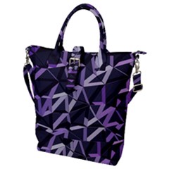 3d Lovely Geo Lines Vi Buckle Top Tote Bag by Uniqued