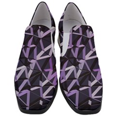 3d Lovely Geo Lines Vi Women Slip On Heel Loafers by Uniqued