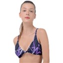 3d Lovely Geo Lines Vi Knot Up Bikini Top View1