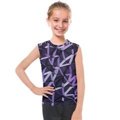 3d Lovely Geo Lines Vi Kids  Mesh Tank Top by Uniqued