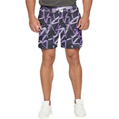 3d Lovely Geo Lines Vi Men s Runner Shorts by Uniqued