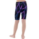 3d Lovely Geo Lines  V Kids  Mid Length Swim Shorts View2