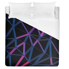 3d Lovely Geo Lines  V Duvet Cover (queen Size) by Uniqued