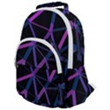 3d Lovely Geo Lines  V Rounded Multi Pocket Backpack View1