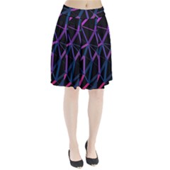 3d Lovely Geo Lines  V Pleated Skirt by Uniqued