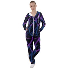 3d Lovely Geo Lines  V Women s Tracksuit by Uniqued