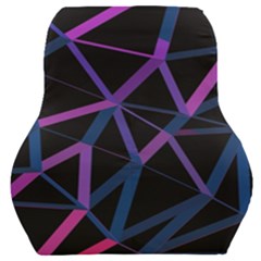 3d Lovely Geo Lines  V Car Seat Back Cushion  by Uniqued