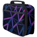 3d Lovely Geo Lines  V Full Print Lunch Bag View4