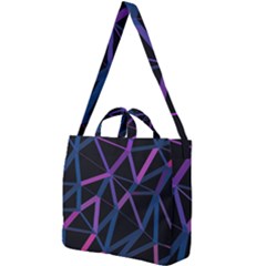 3d Lovely Geo Lines  V Square Shoulder Tote Bag by Uniqued