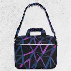 3d Lovely Geo Lines  V Macbook Pro Shoulder Laptop Bag  by Uniqued