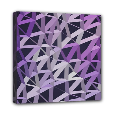 3d Lovely Geo Lines  Iv Mini Canvas 8  X 8  (stretched) by Uniqued