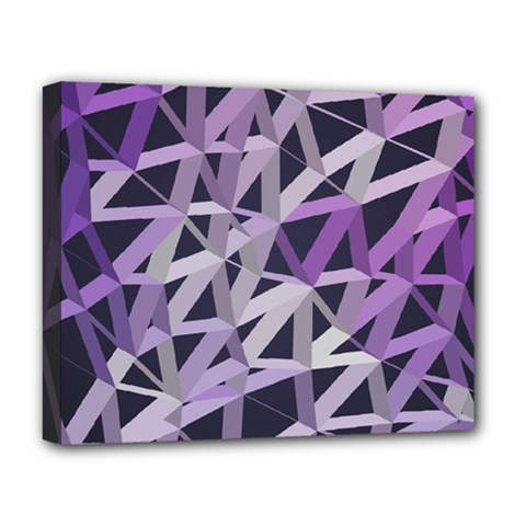 3d Lovely Geo Lines  Iv Deluxe Canvas 20  X 16  (stretched) by Uniqued